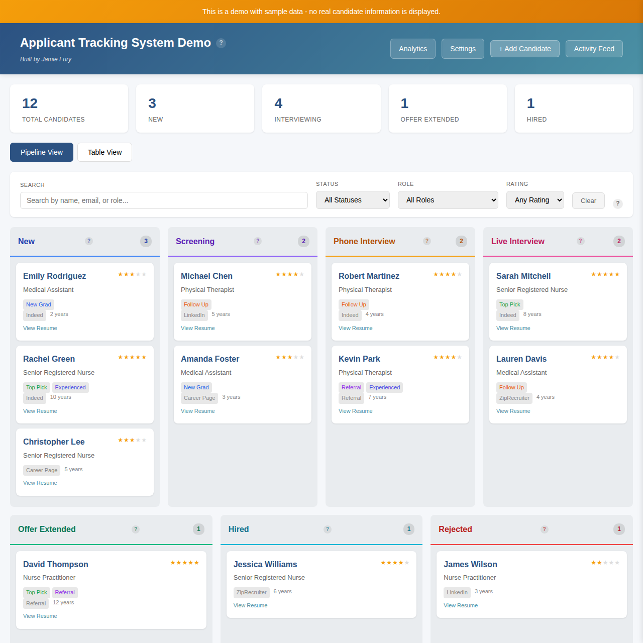 Applicant Tracking System